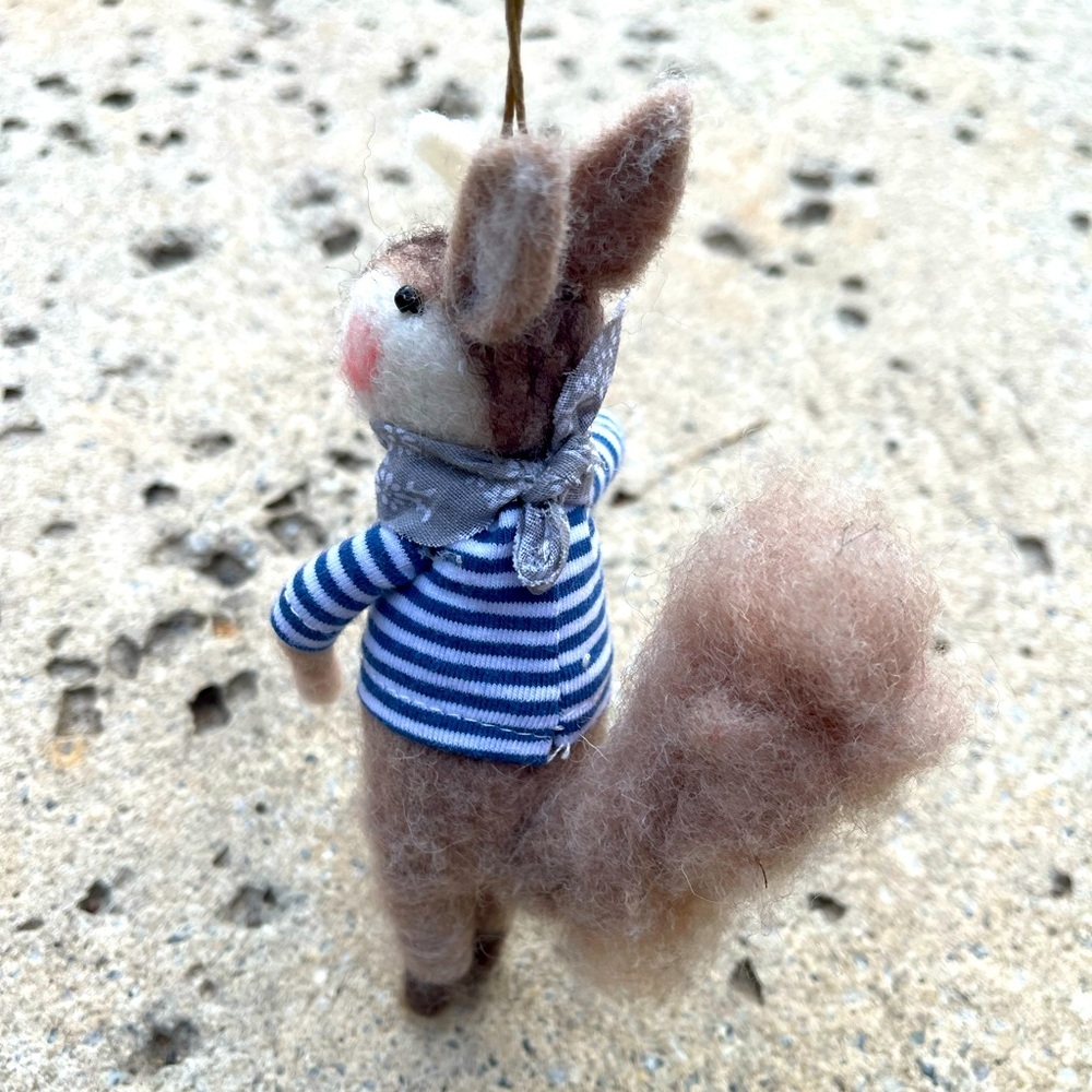 New! Anthropologie Pirate Squirrel Christmas Ornament - Picture 4 of 4